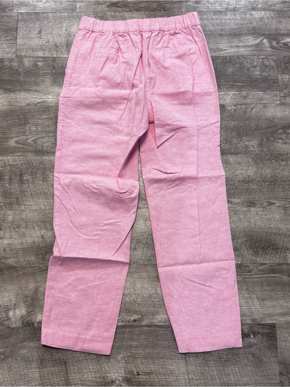 J Crew Factory NWT Linen Blend Sailor Ankle Pant Light Pink Womens Sz. 2 - Picture 2 of 9